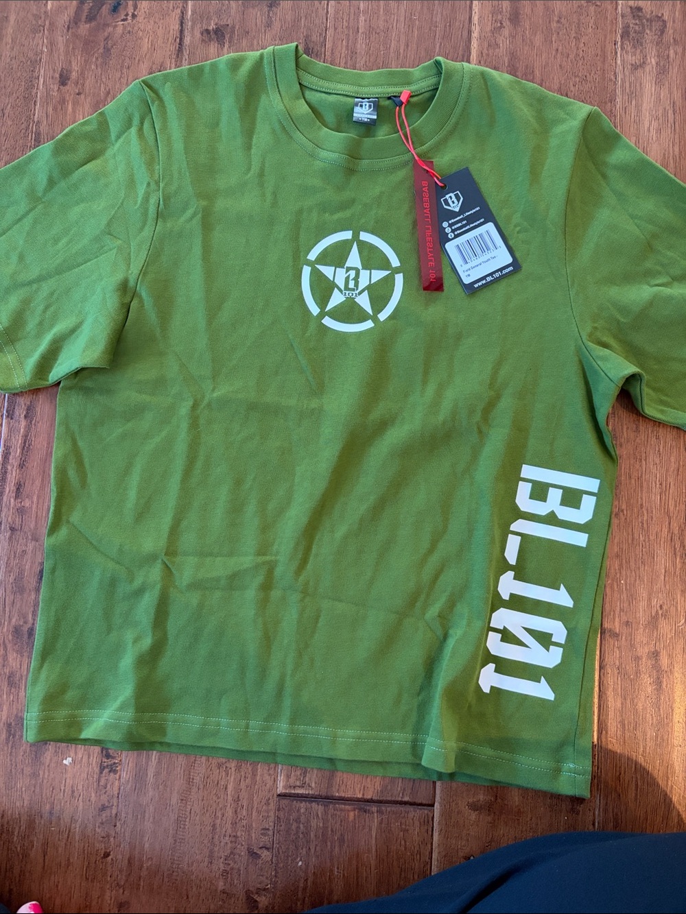 Baseball Lifestyles Olive Green Short Sleeve Graphic Tee for Kids